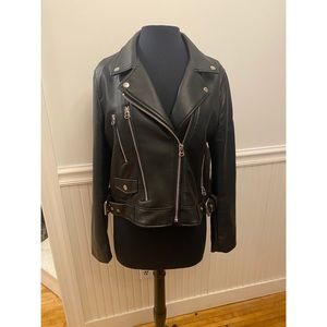 Zara faux Leather biker jacket